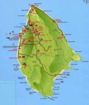 Karte von La Digue